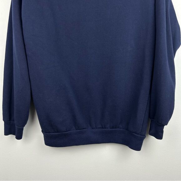 Disney Winnie the Pooh Navy Sweatshirt Chenille Lettering Vinyl Graphic XS 0-2 - Picture 15 of 16